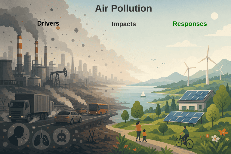 Air pollution infographic