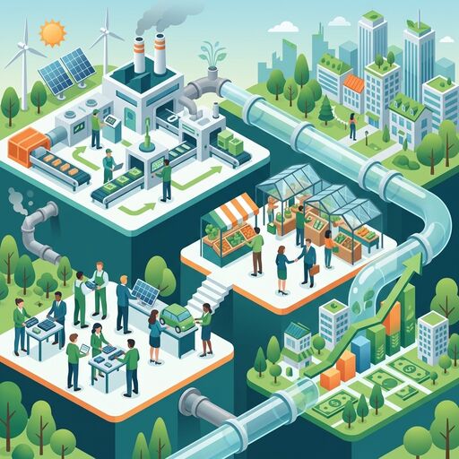isometric pollution economy image